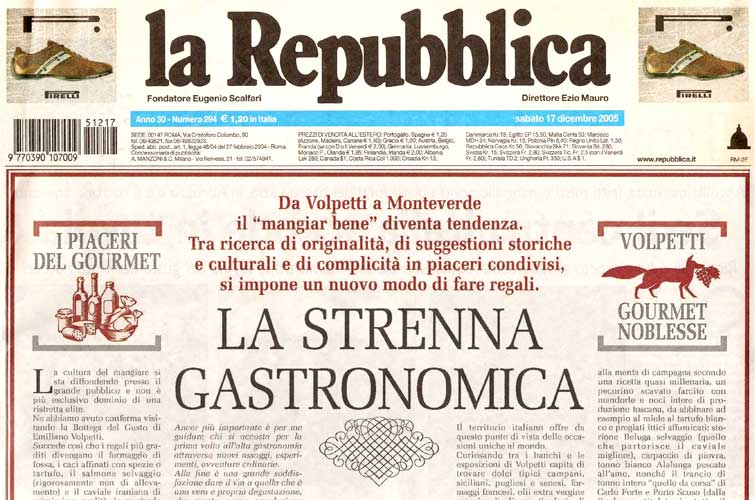 Volpetti Salumeria Storica | La Repubblica - 2005
